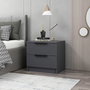 Hanah Home Mesita de Noche Antracita